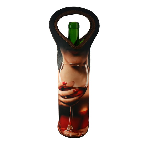 Wine Bottle Holder Double Neoprene Beer Can Cooler Protective Bags Carrier Rack